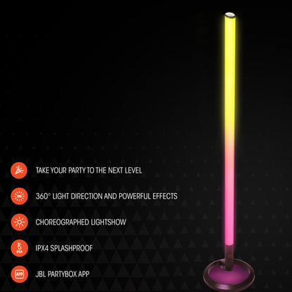 JBL PARTYLIGHT STICK - Bluetooth party light stick, Take your party to the next level with a choreographed lightshow, IPX4 splashproof, Enjoy a more immersive lightshow with multiple PartyLight Sticks