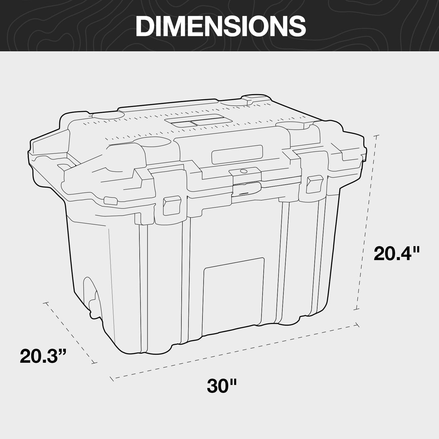 Pelican Elite 50 Quart Cooler (White/Grey)