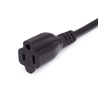 Amazon Basics Extension Cord, 13 Amps, 125V, 10 Foot, Black - Pack of 2