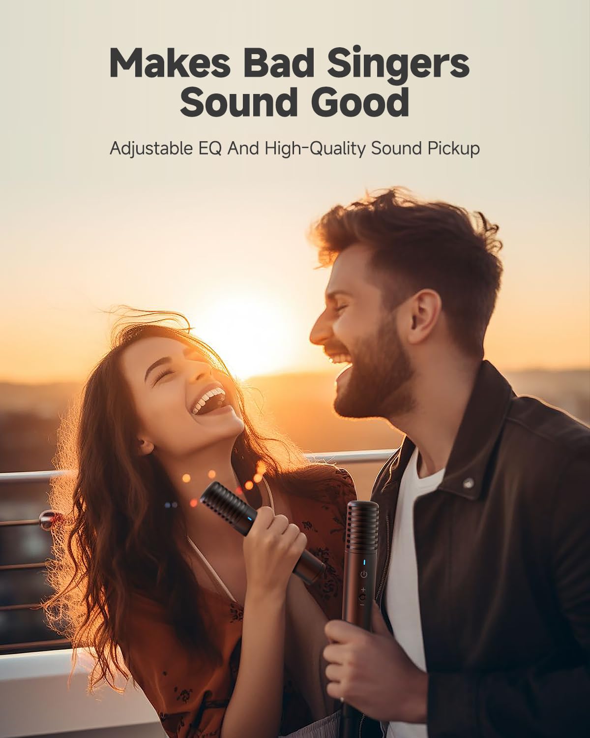 Ikarao Smart Karaoke Machine for Adults - with Lyrics Display, 64GB Karaoke Tablet, 2 Wireless Mics, Professional Karaoke System, 300W Peak Power, 4 DJ Lights, Karaoke Speaker for Any Occasion