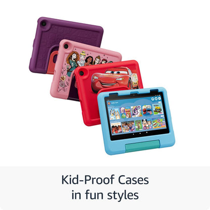 Amazon Fire HD 8 Kids tablet (newest model), ages 3-7. With bright 8" HD screen. Includes ad-free and exclusive content, parental controls and 13-hr battery, 32GB, Blue