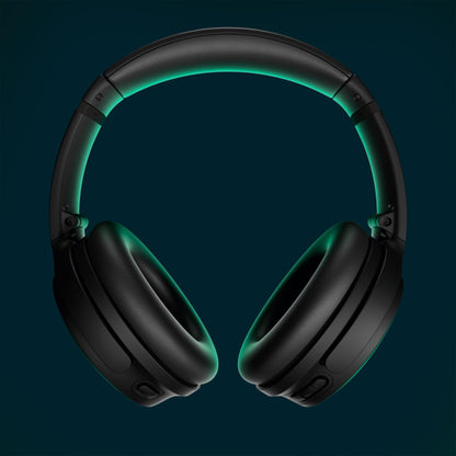 Bose QuietComfort Bluetooth Headphones, Wireless Headphones with Active Over Ear Noise Cancelling and Mic, Deep Bass, Up to 24 Hours of Playtime, Black