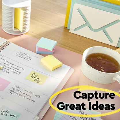 Post-it Notes, 3 in x 3 in, 18 Sticky Notes Pads, 100 Sheets per Pad, The Iconic Canary Yellow Note, New Year Organization or Second Semester School Supplies