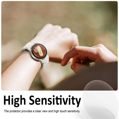 SPGUARD 4 Pack for Samsung Galaxy Watch 7 Screen Protector 40mm Tempered Glass Clear Film Anti Scratch Bubble Free Compatible with Galaxy Watch 7/6/5/4 40mm(NOT for Others Models)