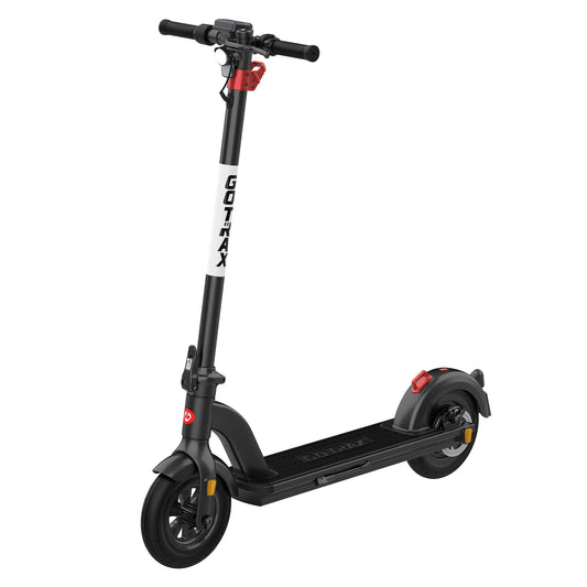 Gotrax G4 Electric Scooter, 10” Solid Tires, Max 25 Mile Range and 20Mph Power by 500W Motor, Double Anti-theft Lock, Bright Headlight and Taillight, 500W Foldable E Scooter for Adults