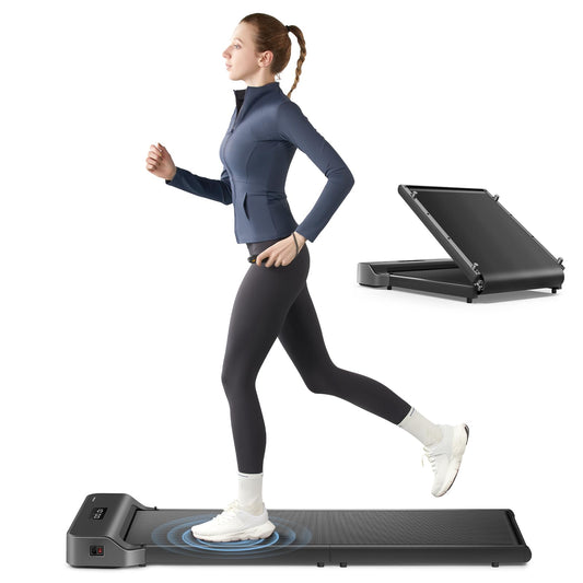 WALKINGPAD Z1 Walking Pad, Folding Under Desk Treadmill for Home Office with 242lb Capacity, 2 in 1 Portable Treadmill for Walking and Jogging Remote Control in LED Display (Gray) (Gray)