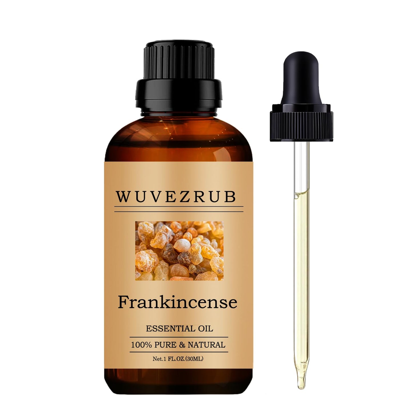 Wuvezrub Frankincense Essential Oils Organic, 30ML Pure and Natural Frankincense Essential Oil for Aromatherapy Diffuser - Frankincense /1 Fl Oz