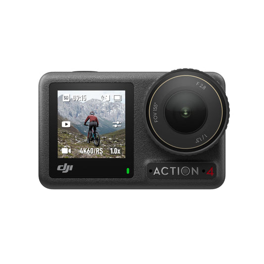 DJI Osmo Action 4 Essential Combo, 4K/120fps Waterproof Action Camera with a 1/1.3-Inch Sensor, Stunning Low-Light Imaging,10-bit &amp; D-Log M Color Performance, Long-Lasting 160 Mins, Outdoor Camera