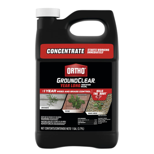 Ortho GroundClear Year Long Vegetation Killer2 Concentrate, Kills and Prevents Weeds Up to 12 Months, 1 gal.