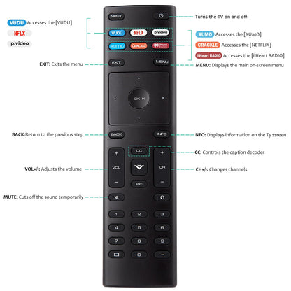 Universal for VIZIO Smart TV Remote Control Replacement XRT136