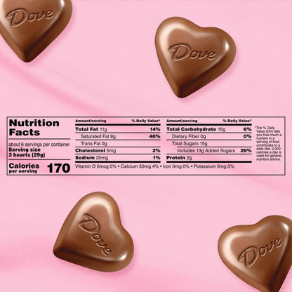 DOVE Assorted Chocolate Truffles, Valentines Chocolate Candy Gift, 5.82 oz Heart Tin