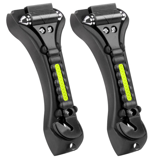 BSUXMAFG 2PCS Car Window Breaker, Glass Breaker, Window Breaker Seatbelt Cutter, 2-in-1 Car Safety Hammer with One Second Emergency Glass Hammer, Safety Emergency Car Escape Tool for Car, Office, Home