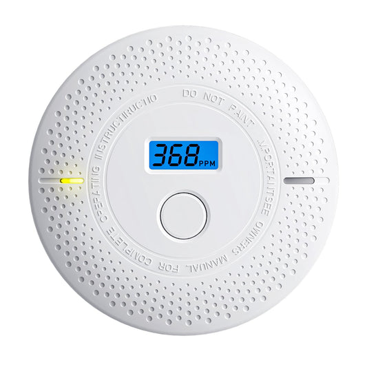 Smoke and Carbon Monoxide Detector, 2 in 1 Smoke Detector, LED Warning Light Indicators, 10 Year Battery (White), 1 Pack