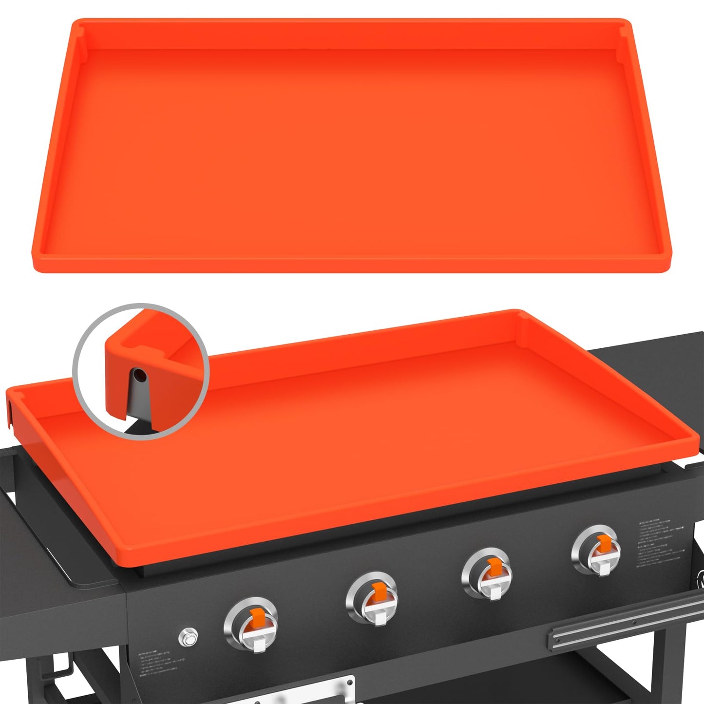 Silicone Griddle Mat Cover for Blackstone - 36 Inch True All-Encompassing Coverage Heavy Duty Food Grade Grill Buddy Mat, All Season Cooking Surface Protective Cover