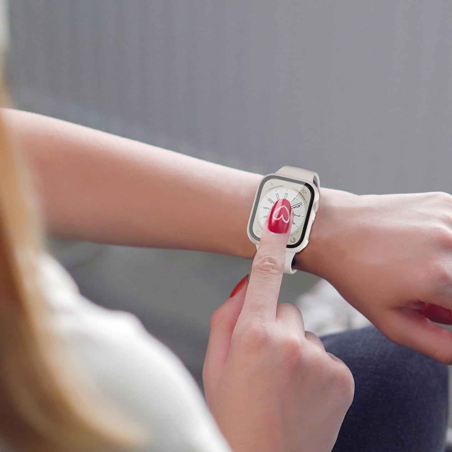 6-Pack Case Compatible with Apple Watch 40mm Series SE 3(2025)/SE 2/SE/6/5/4 with Tempered Glass Screen Protector, QCKANLJ Ultra-Thin Hard PC Full Protective Face Cover Bumper for iWatch 40 mm