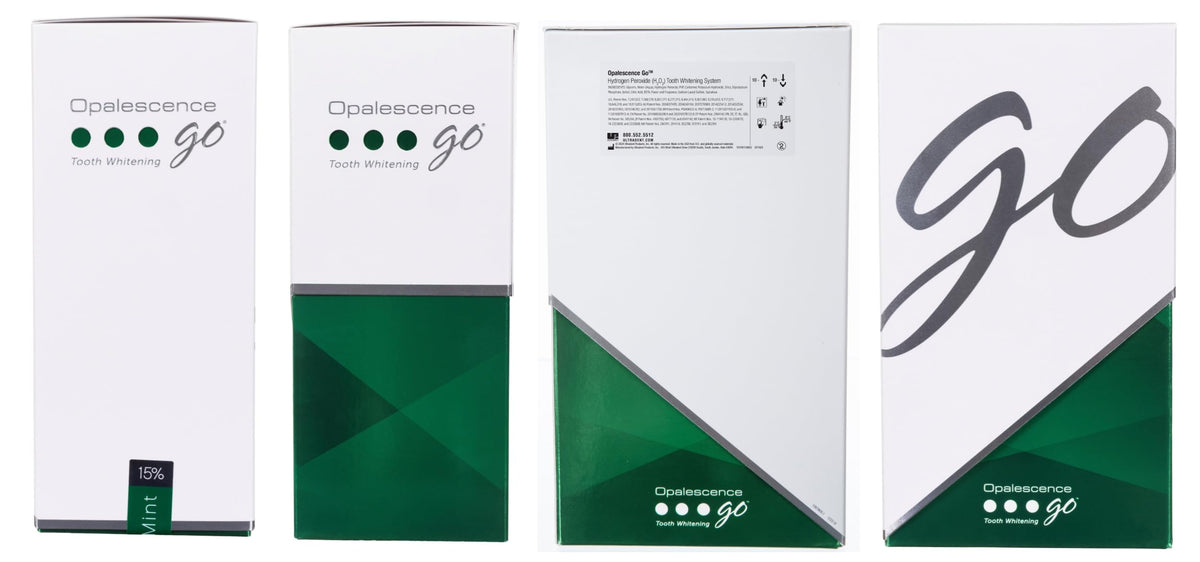 Opalescence Go 15- Prefilled Teeth Whitening Trays - 15% Hydrogen Peroxide - (10 Treatments) Made by Ultradent Products. Teeth Whitening Kit -Mint - 5194-1