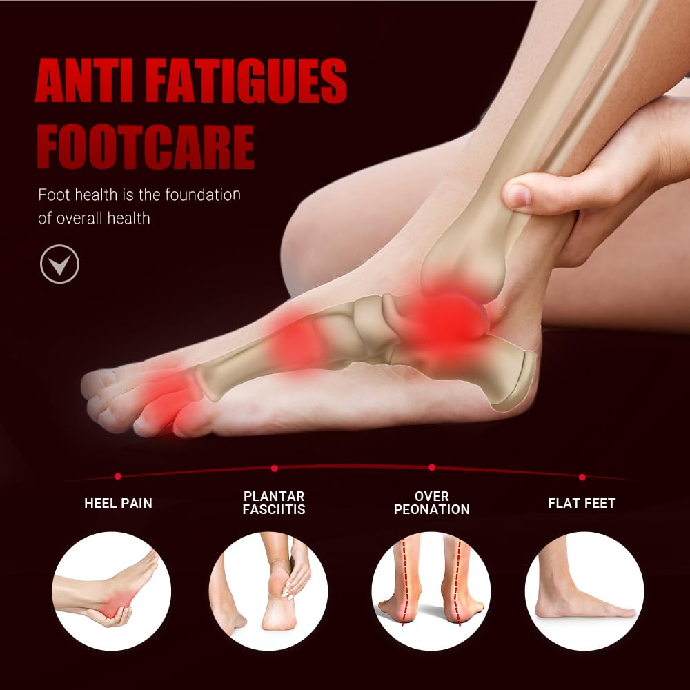 VALSOLE 250+ lbs Plantar Fasciitis High Arch Support Insole for Men Women,Heavy Duty Support Pain Relief Orthotics Insert,Relieve Flat Feet,High Arch,Foot Pain,Standing All Day Boot Work Shoe Insole