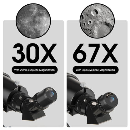 Telescope for Adults, 90mm Aperture 600mm Refractor Telescope for Kids and Beginners, Telescopes for Adults Astronomy with Handbag and Phone Adapter