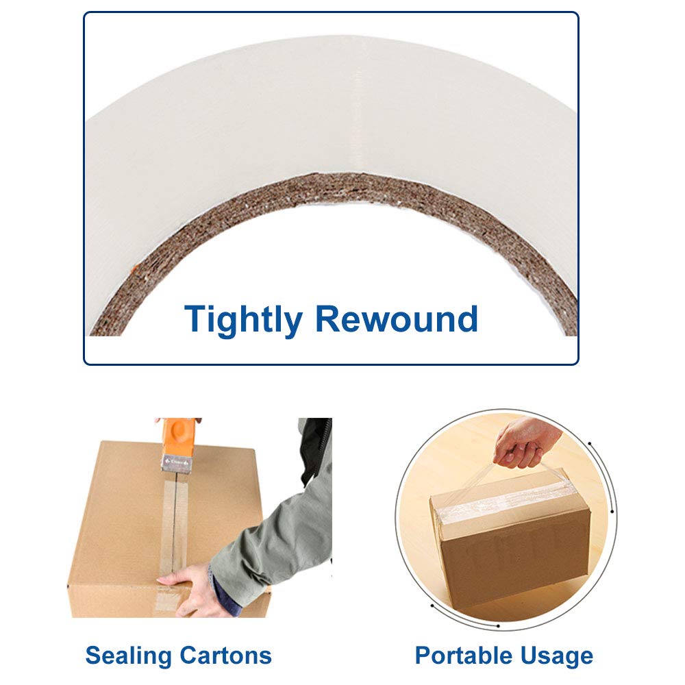 P PERFECTAPE Heavy Duty Packing Tape 6 Rolls, Total 360Y, Clear, 2.7 mil, 1.88 inch x 60 Yards, Ultra Strong, Refill for Packaging and Shipping