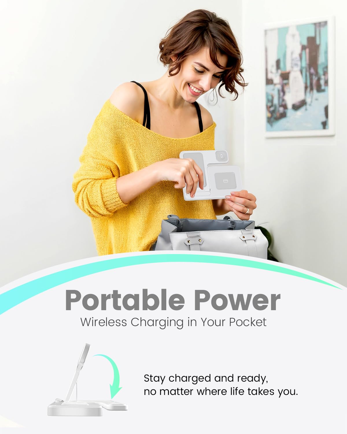 Wireless Charger Charging Station: 3 in 1 Charger Stand for Apple Multiple Devices Product for iPhone 16 15 14 Pro Max 13 12 11 for Watch 10 9 8 7 6 5 4 3 2 SE & Ultra for Airpods 4 3 2 Pro