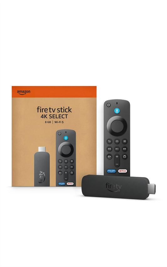 Amazon Fire TV Stick 4K Select (newest model), start streaming in 4K, AI-powered search, and free & live TV