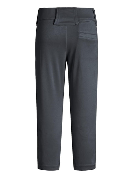 QBK 2T-17Years Toddler to Youth Baseball Pants Softball Pants Kids Tee Ball Pants for Boys and Girls Black (8-9, Black)