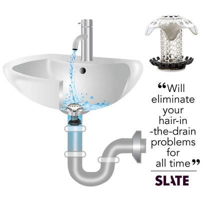 SinkShroom Ultra Revolutionary Bathroom Sink Drain Protector, Stainless Steel