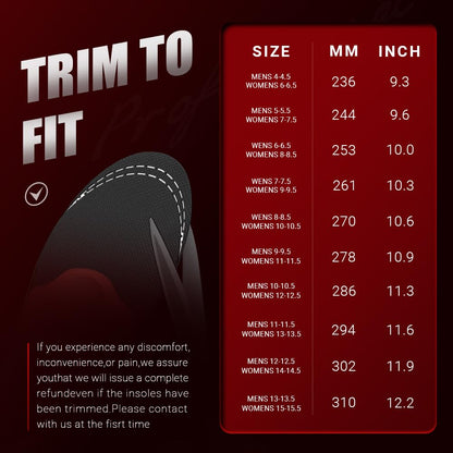 VALSOLE 250+ lbs Plantar Fasciitis High Arch Support Insole for Men Women,Heavy Duty Support Pain Relief Orthotics Insert,Relieve Flat Feet,High Arch,Foot Pain,Standing All Day Boot Work Shoe Insole