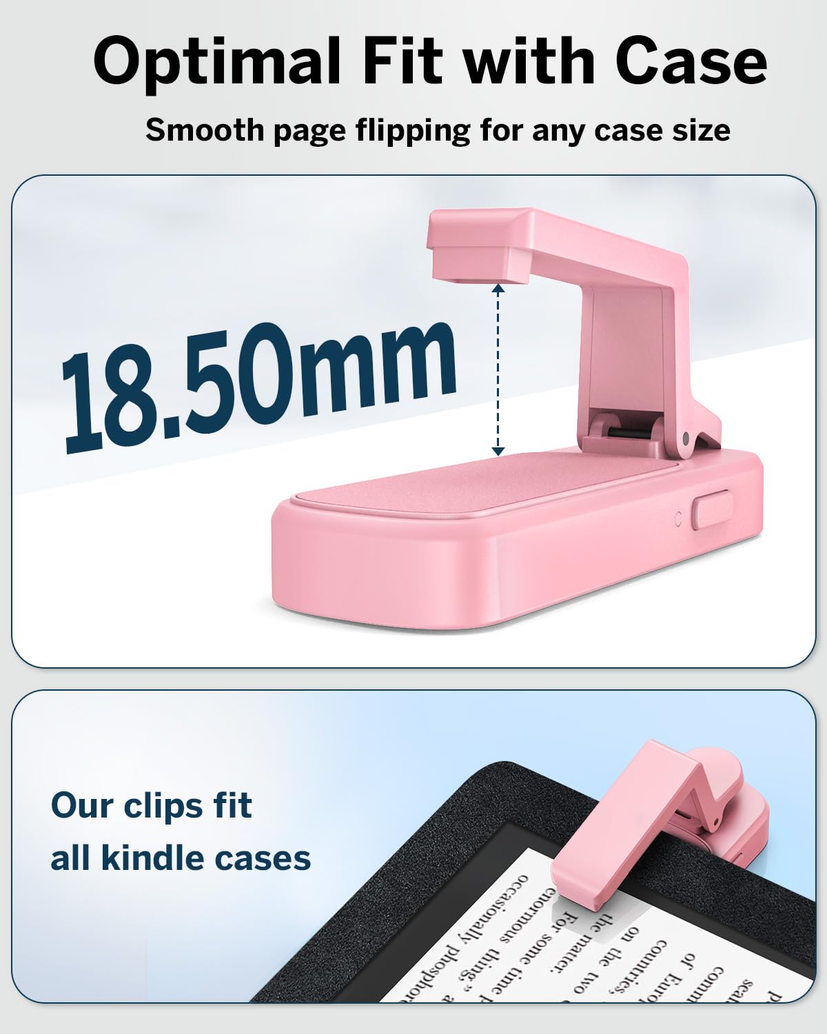 DATAFY [Case-Friendly] Remote Control Page Turner Ring for Kindle Paperwhite Oasis Scribe Kobo eReaders, Camera Camcorder Remote Controls, Page Turner Clicker for iPhone ipad Tablets with Storage Bag