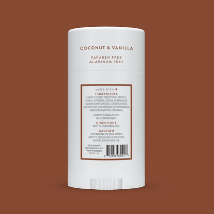 Native Deodorant Contains Naturally Derived Ingredients, 72 Hour Odor Control | Deodorant for Women and Men, Aluminum Free with Baking Soda, Coconut Oil and Shea Butter | Coconut & Vanilla