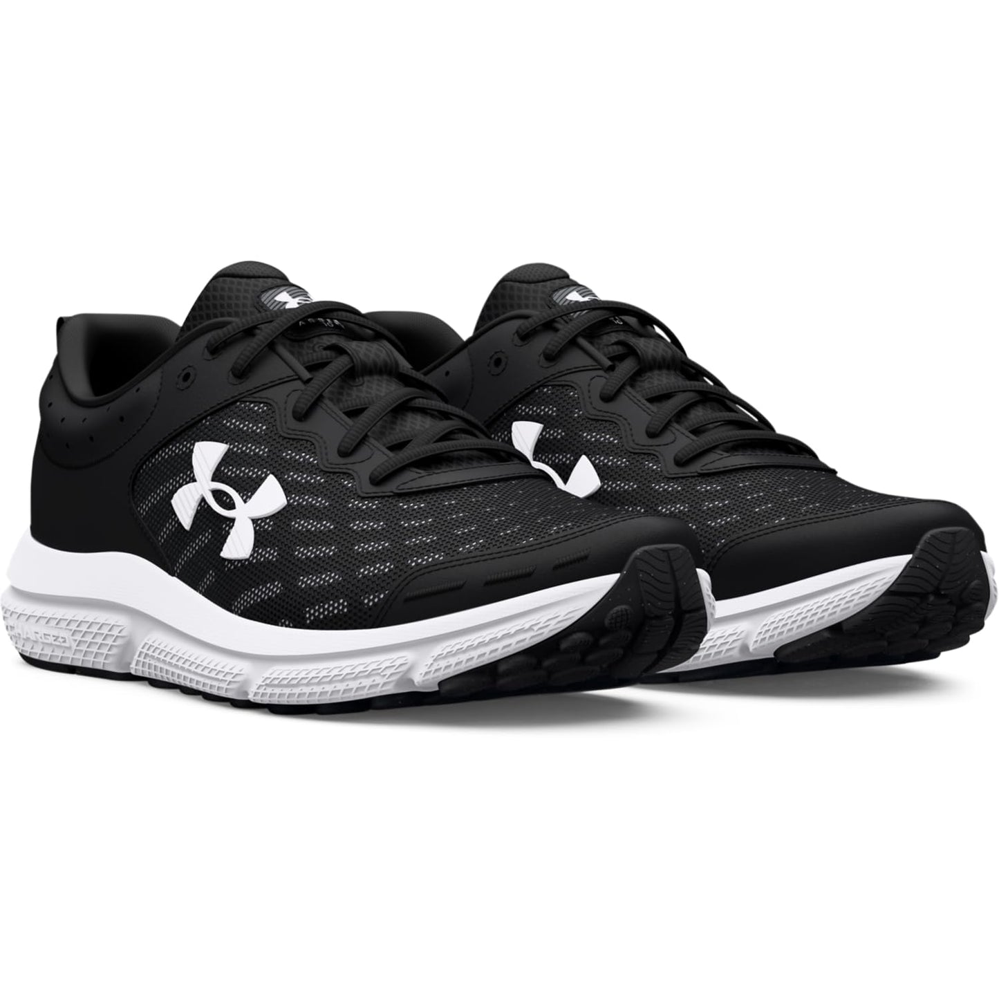 Under Armour Men's Charged Assert 10, (001) Black/Black/White, 10, US