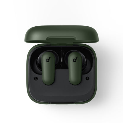 Soundcore P30i by Anker Noise Cancelling Earbuds, Strong and Smart Noise Cancelling, Powerful Bass, 45H Playtime, 2-in-1 Case and Phone Stand, IP54, Wireless Earbuds, Bluetooth 5.4 (Green)