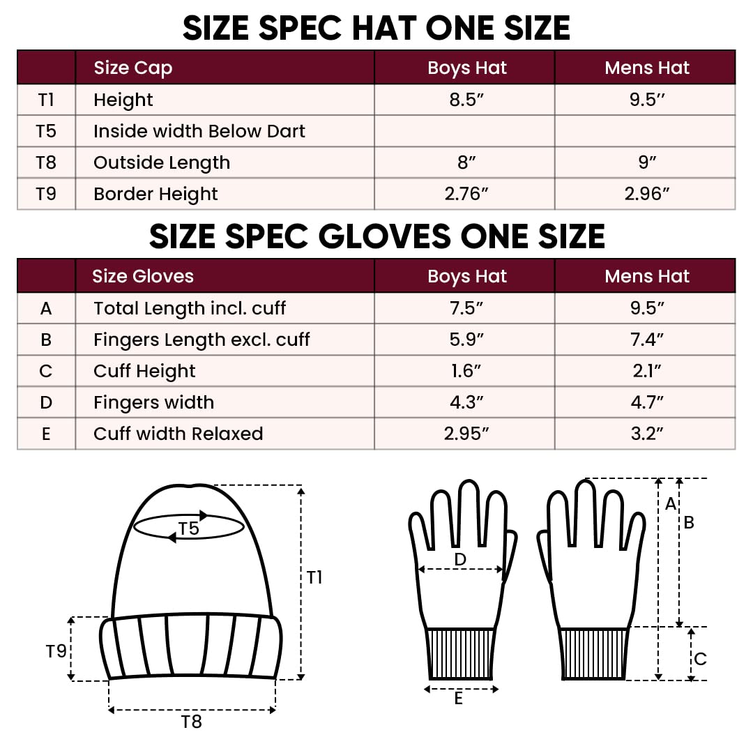 Ultra Game NFL Official Adults Unisex Super Soft Winter Beanie Knit Hat With Extra Warm Touch Screen Gloves, Philadelphia Eagles, Team Color 1, 1SIZE