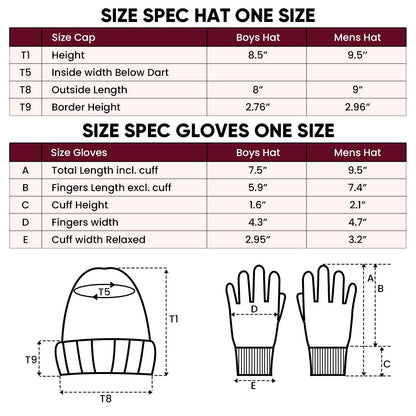 Ultra Game NFL Official Adults Unisex Super Soft Winter Beanie Knit Hat With Extra Warm Touch Screen Gloves, Philadelphia Eagles, Team Color 1, 1SIZE