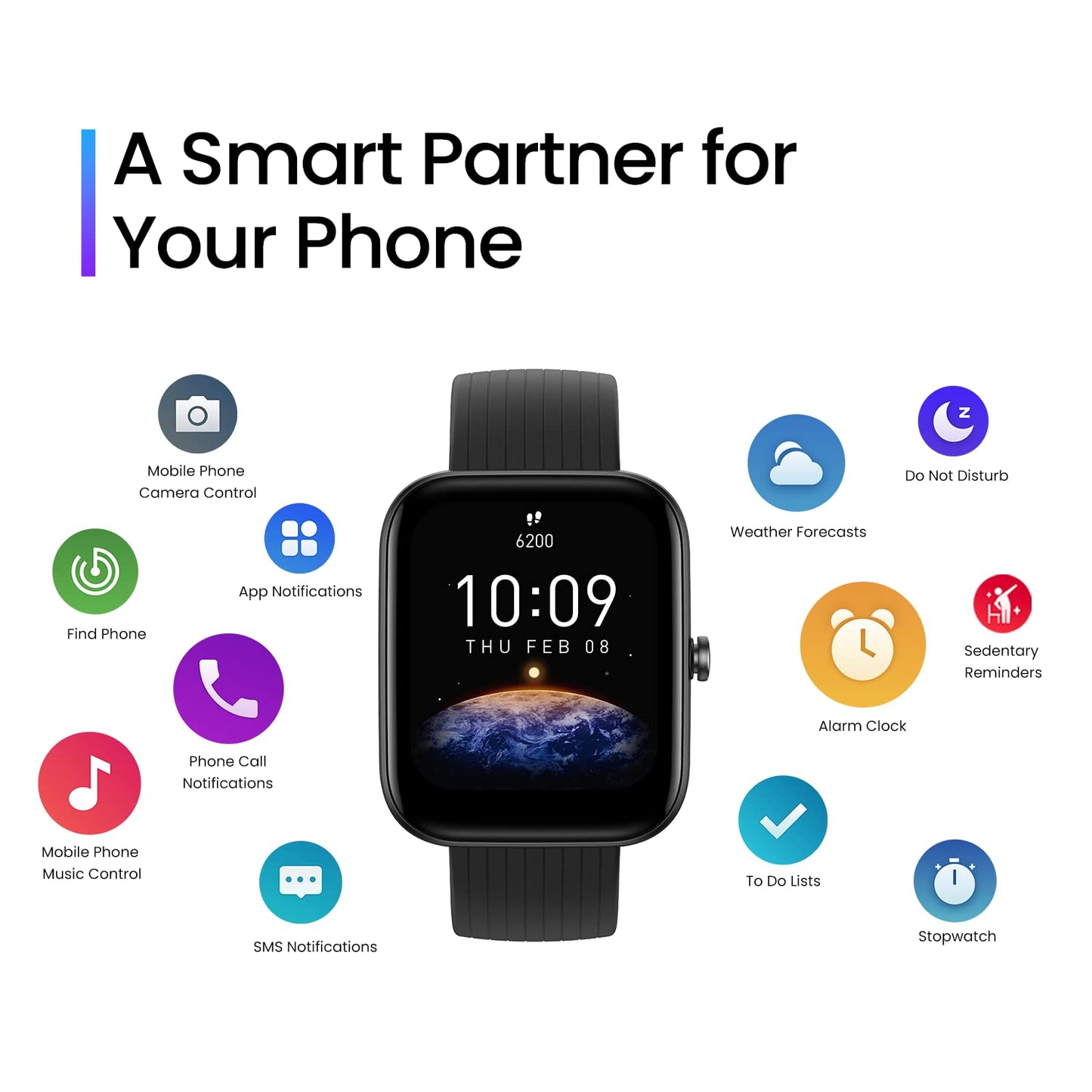 Amazfit Bip 3 Pro Smart Watch for Men, GPS, 14-Day Battery Life, Activity Fitness Tracker with 60+ Sports Modes, Water Resistant, Sleep & Heart Rate Monitor, for Android Phone & iPhone, Black