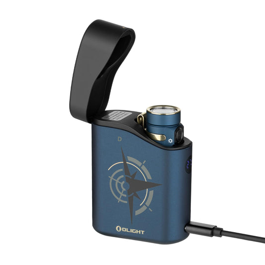 OLIGHT Baton4 Premium Edition EDC Flashlights 1300 Lumens with Type-C Charging Box, Powered by Rechargeable Battery, Small Bright Light (Guidance)