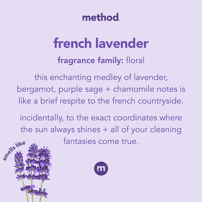 Method Foaming Hand Soap, French Lavender, Biodegradable Formula, 10 Fl Oz (Pack of 6)