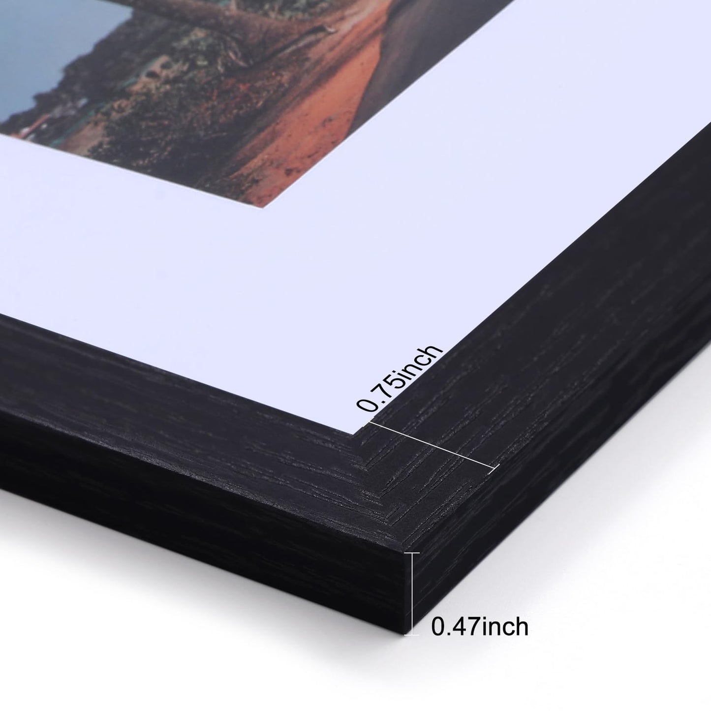 Vittanly 10 Pack Picture Frames Collage Wall Decor, Gallery Frame Set for Wall Mounting or Tabletop Display, Multi Sizes Including 2pcs 8x10, 4pcs 5x7, 4pcs 4x6, Black