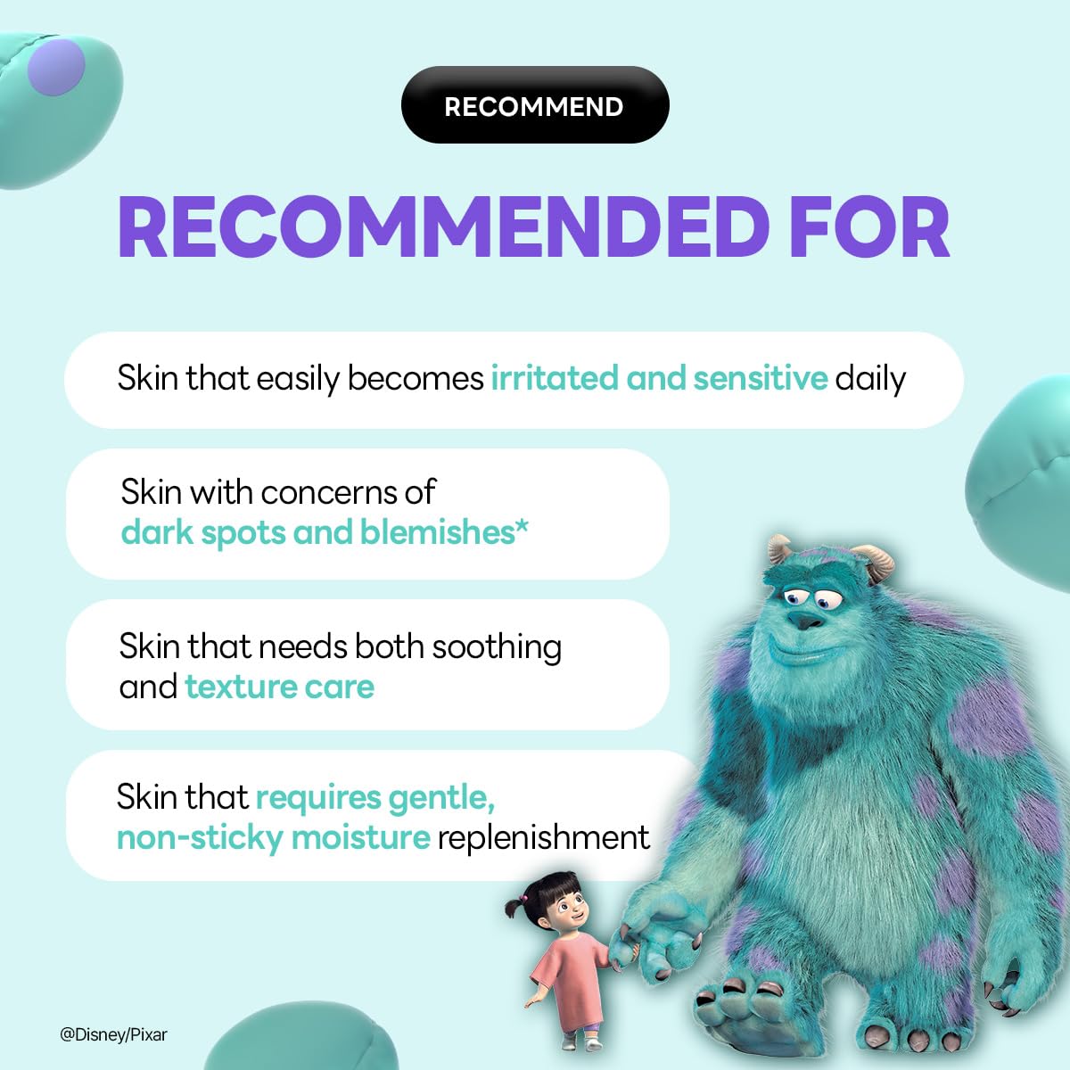 MEDIHEAL Madecassoside Toner Pads [Disney Pixar Edition]-Centella Asiatica to Improve Uneven Skin Tone - Vegan Face Gauze, Full size 100 + Refill 100 (Madecassoside, 200 pads)