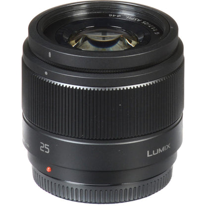 Panasonic LUMIX G Lens, 25mm, F1.7 ASPH, Mirrorless Micro Four Thirds, H-H025K (USA Black)