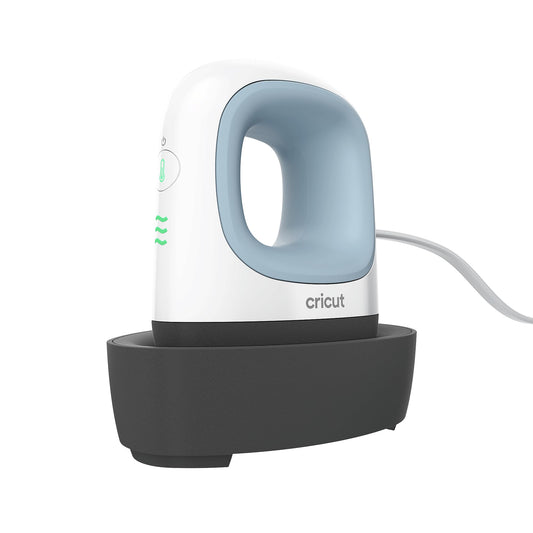 Cricut EasyPress Mini for Heat-Pressing Small Objects Like Shoes, Stuffed Animals, Hats and More, Features 3 Heat Settings & Precision Tip, Ceramic-Coated Heat Plate, Compact & Lightweight, Zen Blue