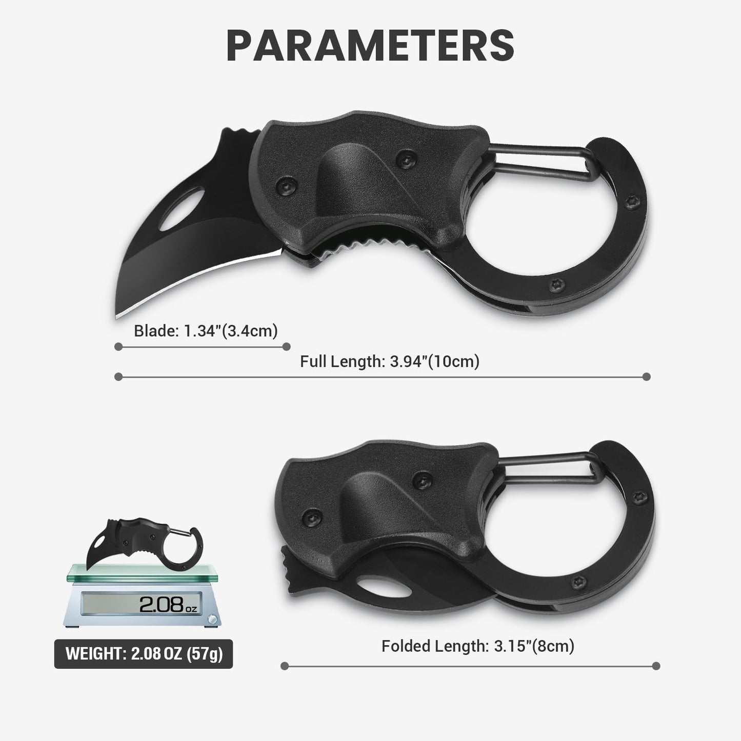 FUNBRO Small Pocket Knife Gift for Men, Keychain Box Cutter with 1.34inch Blade, Mini Folding Knives EDC Gadgets for Everyday Carry, Stocking Stuffers Gift for Adults Men Him