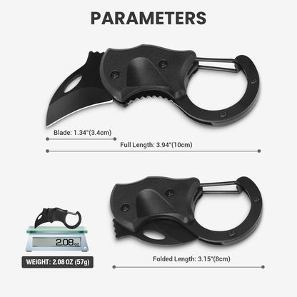 FUNBRO Small Pocket Knife Gift for Men, Keychain Box Cutter with 1.34inch Blade, Mini Folding Knives EDC Gadgets for Everyday Carry, Stocking Stuffers Gift for Adults Men Him