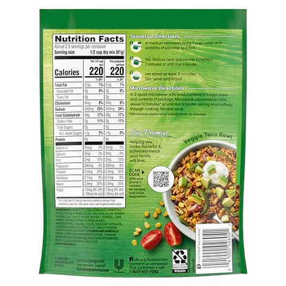 Knorr Rice Sides Taco Rice For a Tasty Rice Side Dish No Artificial Flavors or Preservatives, No Added MSG 5.4 oz