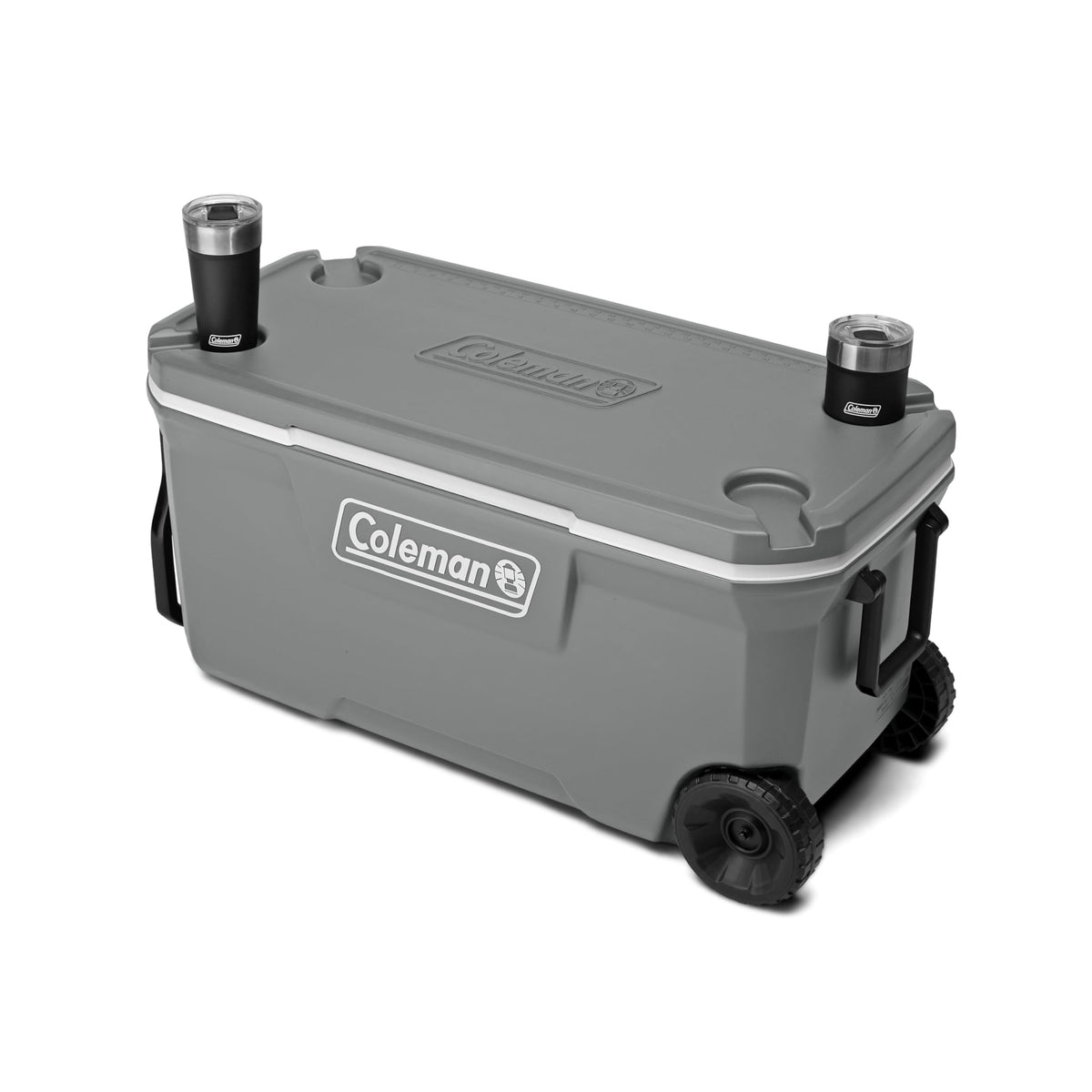 Coleman Classic Series Insulated Portable Wheeled Cooler, Leak-Resistant Outdoor Hard Cooler Keeps Ice up to 5 Days, 100-Quart