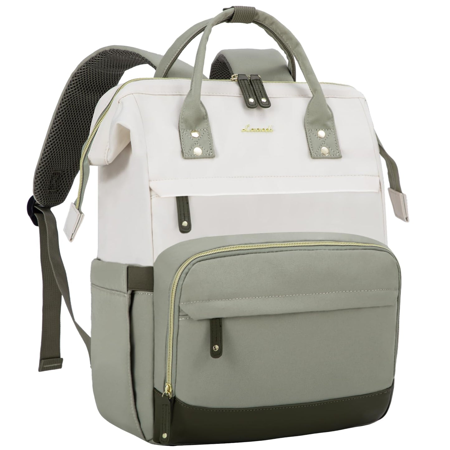 LOVEVOOK Laptop Backpack for Women, 15.6 Inch Work Business Backpacks Purse with USB Port, Large Capacity Nurse Bag College Bookbag for School, Waterproof Casual Daypack for Travel