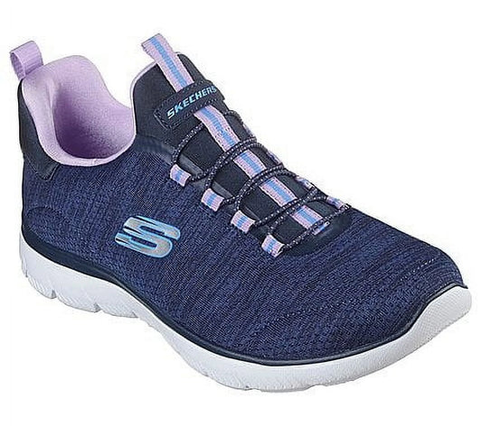 Skechers Women's Summits - Cool Classic Slip-on Athletic Sneaker, Wide Width Available