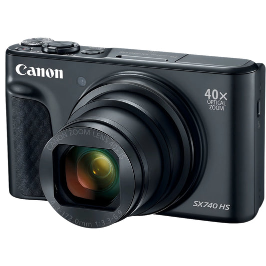 Canon PowerShot SX740 HS Wi-Fi 4K Digital Camera 40x Optical Zoom (Black) 2955C001