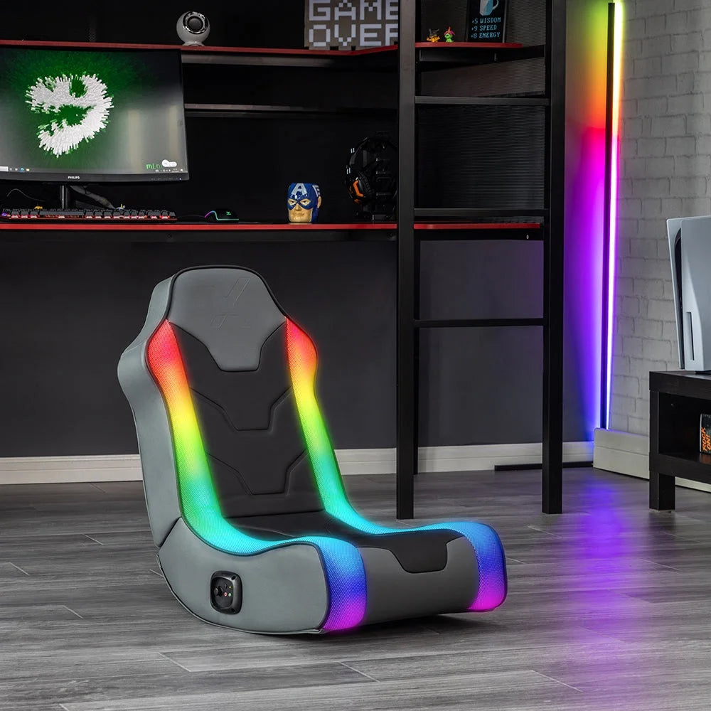 V Rocker X Rocker Cosmos RGB LED 2.0 Video Gaming Floor Rocker Chair – MysteryDeal