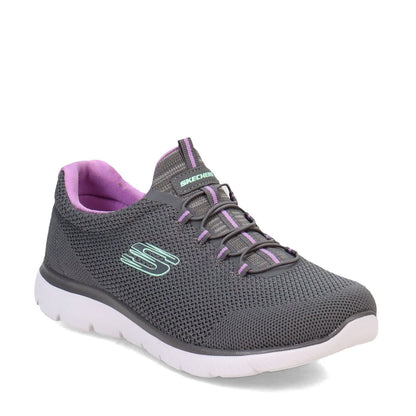 Skechers Women's Summits - Cool Classic Slip-on Athletic Sneaker, Wide Width Available